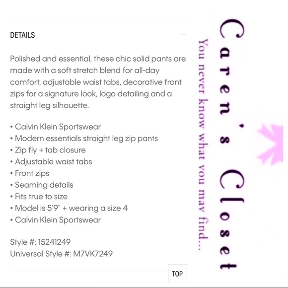 Calvin Klein Black Modern Essential Skinny Pant - Picture 5 of 5